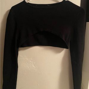 Black Zara Micro sweater